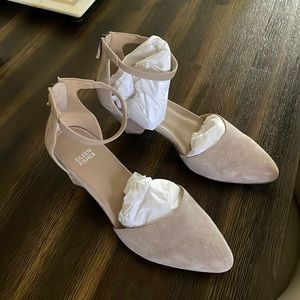 Eileen Fisher Taupe Suede Heels (Just d'Orsay Pump)
